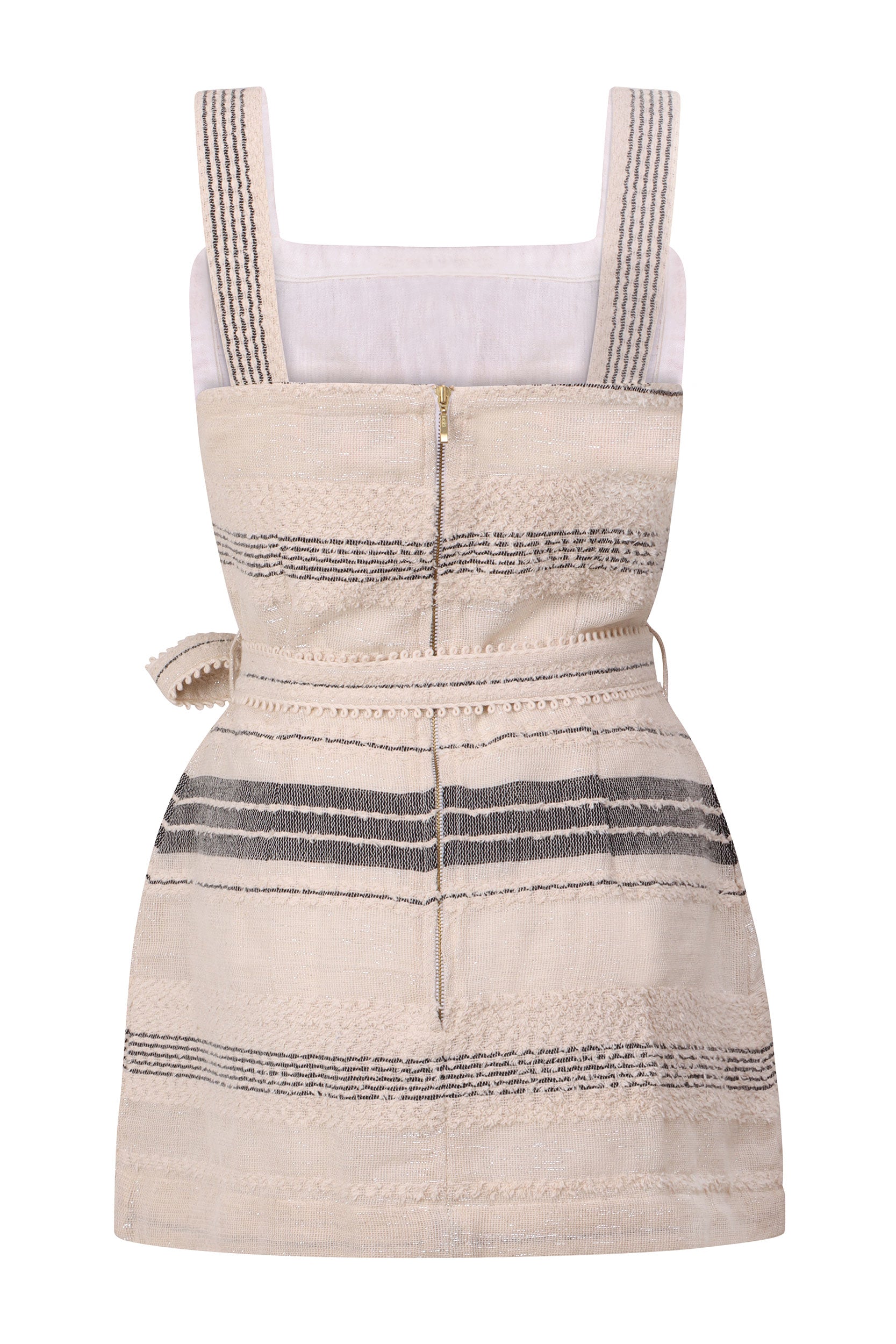 Cotton Lurex Co-Ord Set with Backless Cami Style Top & Short Skirt